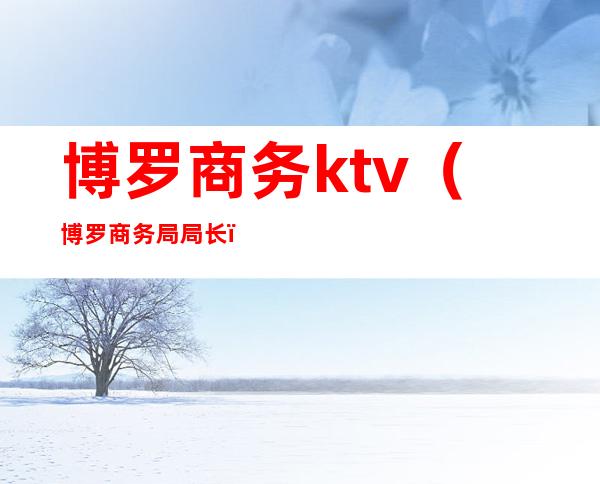 博罗商务ktv(博罗商务局局长)
