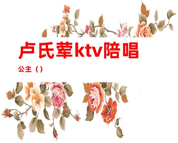 卢氏荤ktv陪唱公主()