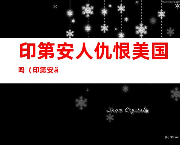 印第安人仇恨美国吗(印第安人仇恨美国吗 知乎)