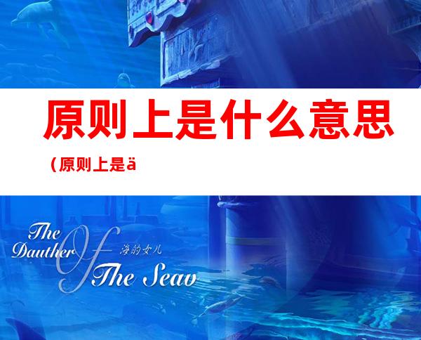 原则上是什么意思(原则上是什么意思 律师)