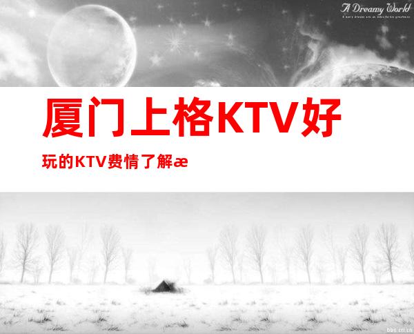 厦门上格KTV好玩的KTV费情了解消费情况