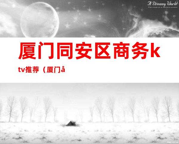 厦门同安区商务ktv推荐(厦门同安区商务ktv推荐哪家)