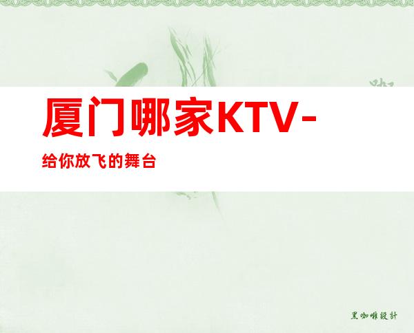 厦门哪家KTV-给你放飞的舞台