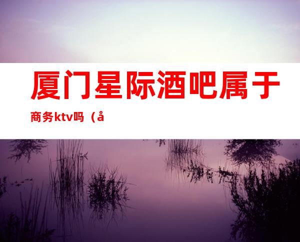厦门星际酒吧属于商务ktv吗(厦门星际酒吧属于商务ktv吗)
