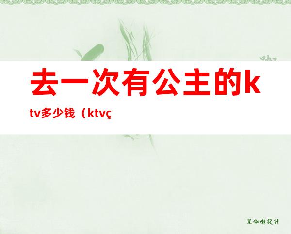 去一次有公主的ktv多少钱(ktv玩公主一般要多钱)