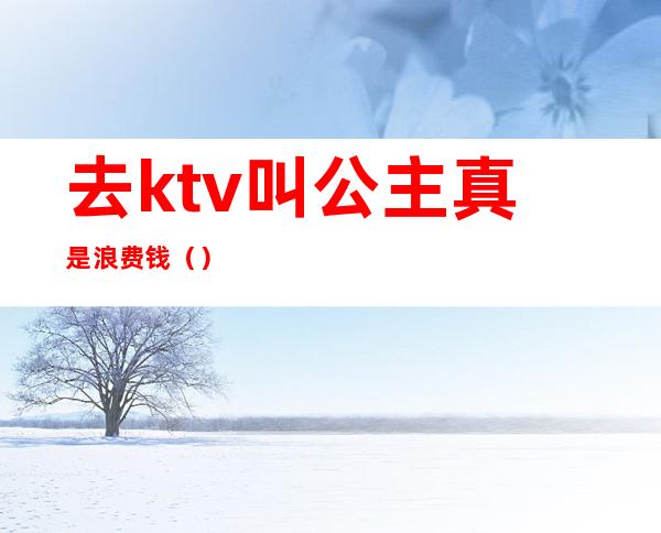 去ktv叫公主真是浪费钱()
