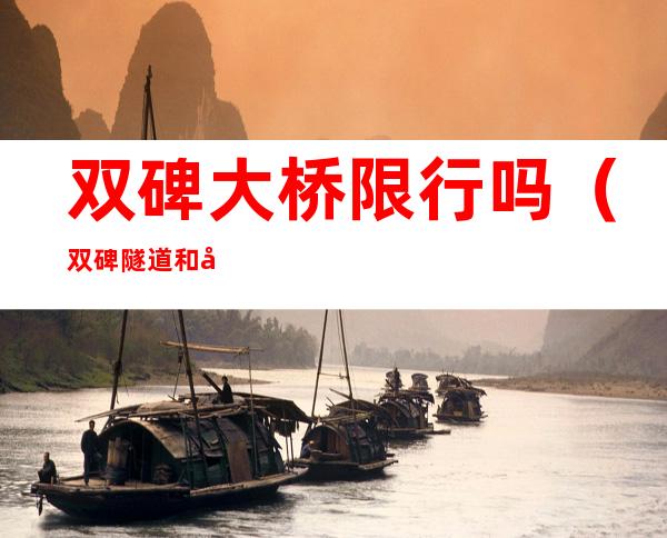 双碑大桥限行吗(双碑隧道和双碑大桥限行吗)