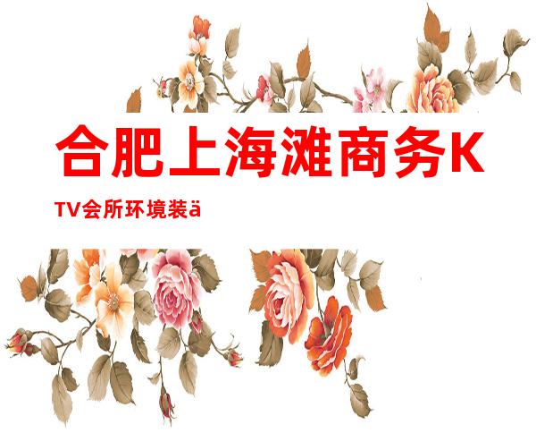 合肥上海滩商务KTV会所环境装修如何,位置在哪里。