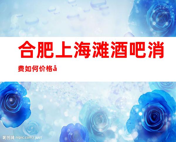 合肥上海滩酒吧消费如何价格多少,节目好玩吗?