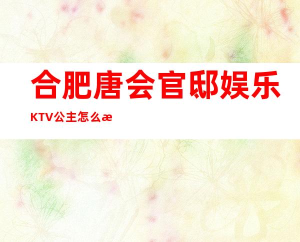 合肥唐会官邸娱乐KTV公主怎么样,包厢酒水消费价格表。
