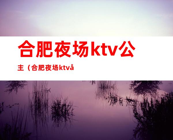 合肥夜场ktv公主(合肥夜场ktv公主收费)