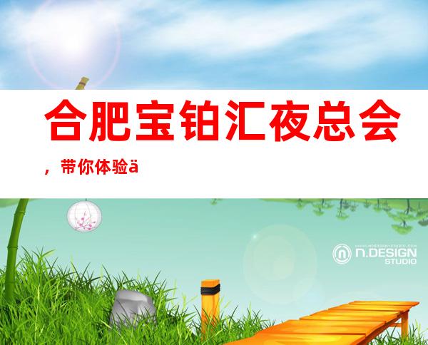 合肥宝铂汇夜总会,带你体验不一样的夜生活
