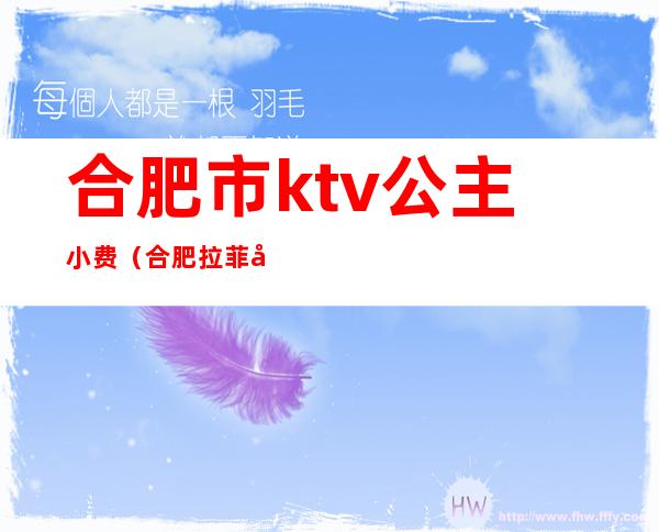 合肥市ktv公主小费(合肥拉菲公馆ktv公主多少钱)