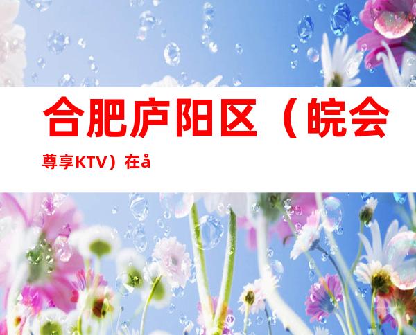 合肥庐阳区(皖会尊享KTV)在哪,最小包厢多少。