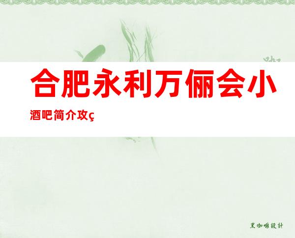 合肥永利万俪会小酒吧简介攻略/永利万俪会包厢怎么预定。