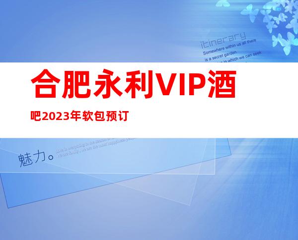 合肥永利VIP酒吧2023年软包预订真实价格