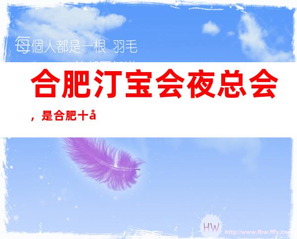 合肥汀宝会夜总会,是合肥十大夜总会榜上有名