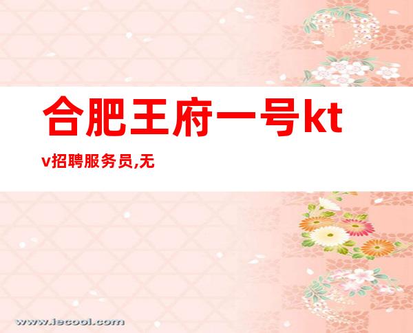 合肥王府一号ktv招聘服务员,无入职费(包住)客源生意火爆