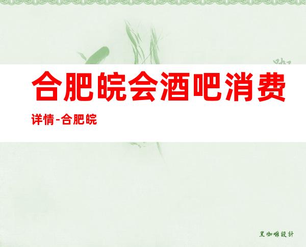 合肥皖会酒吧消费详情-合肥皖会酒吧详细攻略