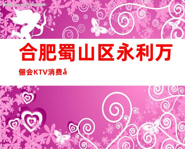 合肥蜀山区永利万俪会KTV消费咋样？玩得开吗有什么服务。