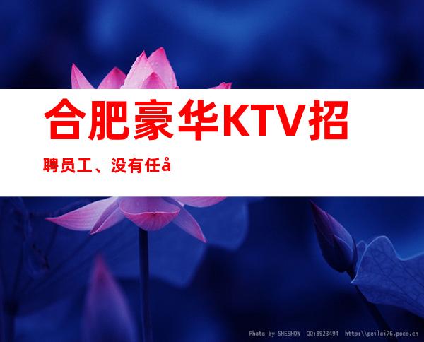 合肥豪华KTV招聘员工、没有任务本地队伍带领发财