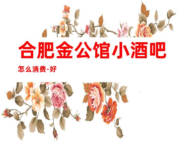 合肥金公馆小酒吧怎么消费-好玩不贵金公馆酒吧。