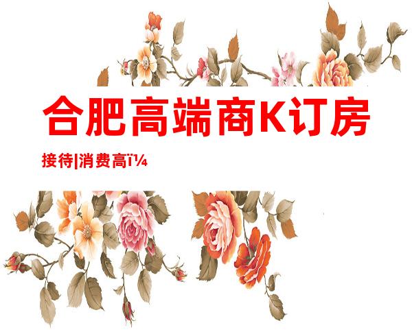 合肥高端商K订房接待|消费高，生意好 – 合肥肥西商务KTV