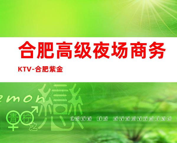 合肥高级夜场商务KTV-合肥紫金会ktv夜总会值得一去!