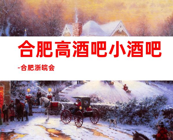 合肥高酒吧小酒吧-合肥浙皖会休闲酒吧值得一去！