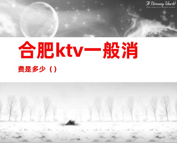 合肥ktv一般消费是多少()