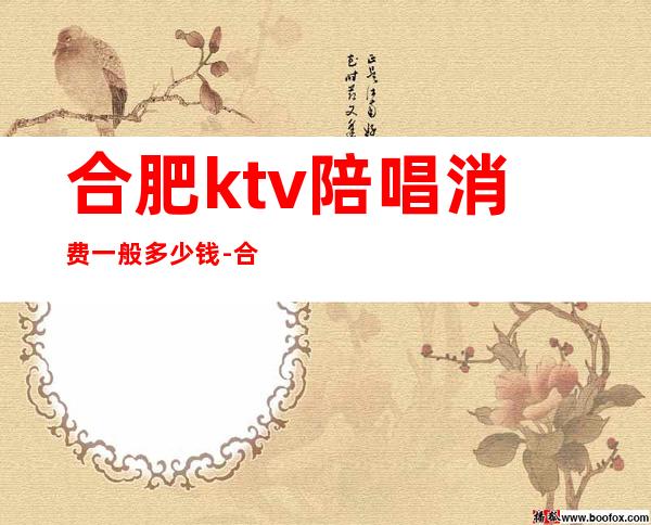 合肥ktv陪唱消费一般多少钱-合肥最贵的商务高档ktv真空排名