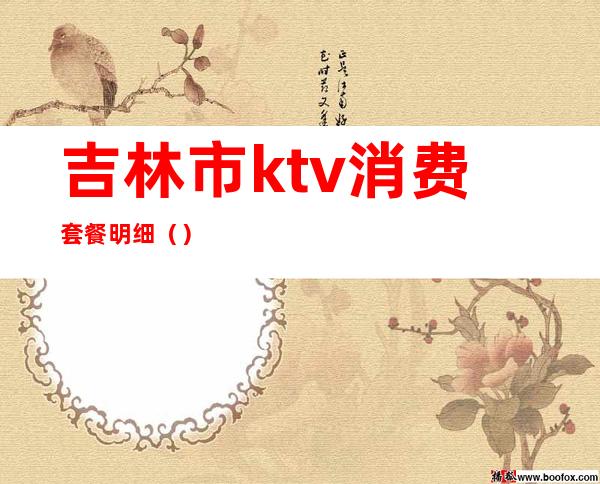 吉林市ktv消费套餐明细()