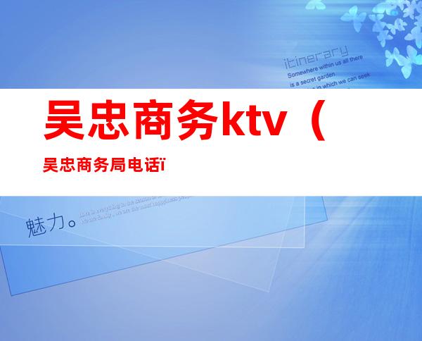 吴忠商务ktv(吴忠商务局电话)