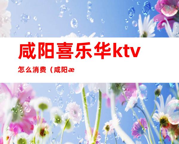 咸阳喜乐华ktv怎么消费（咸阳歌厅哪家好）