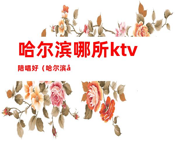 哈尔滨哪所ktv陪唱好（哈尔滨哪里歌厅陪唱）