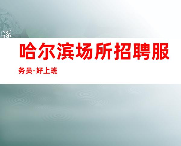 哈尔滨场所招聘服务员-好上班的清吧一切安排的明明白白