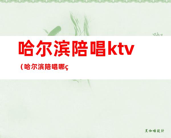 哈尔滨陪唱ktv(哈尔滨陪唱哪的质量好)