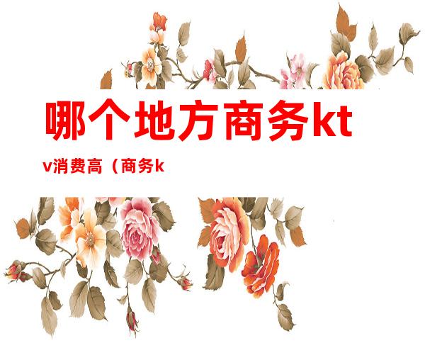 哪个地方商务ktv消费高(商务ktv怎么消费的)