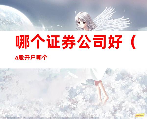 哪个证券公司好(a股开户哪个证券公司好)