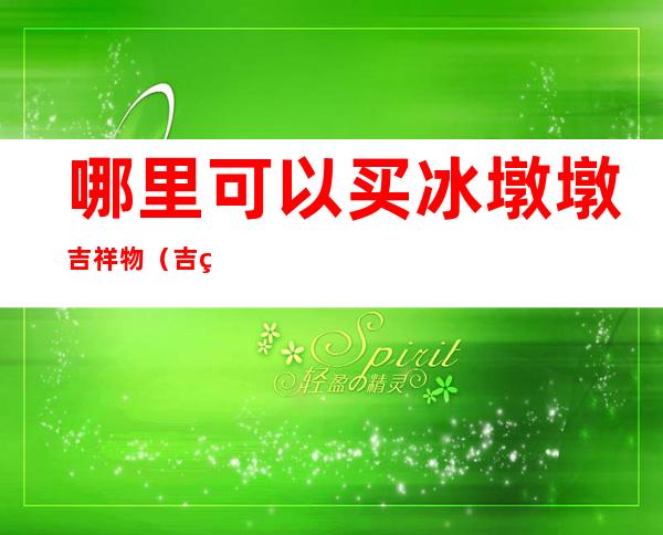 哪里可以买冰墩墩吉祥物(吉祥物冰墩墩图片)