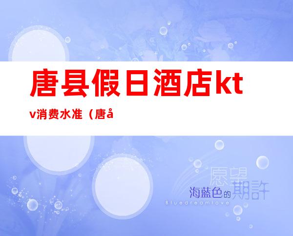 唐县假日酒店ktv消费水准（唐县卓越ktv）