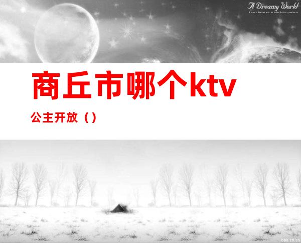 商丘市哪个ktv公主开放()