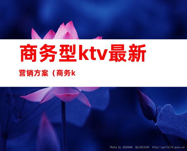 商务型ktv最新营销方案(商务ktv活动策划方案)