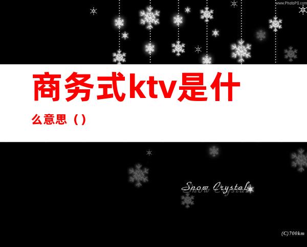 商务式ktv是什么意思()
