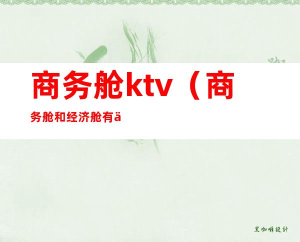 商务舱ktv(商务舱和经济舱有什么区别)
