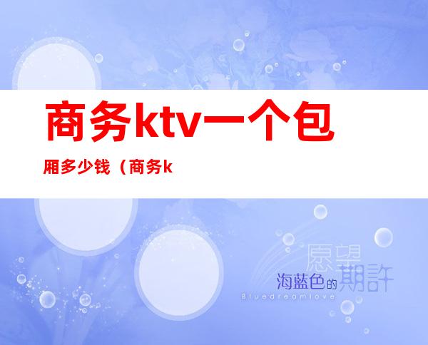 商务ktv一个包厢多少钱(商务ktv小包多少钱)