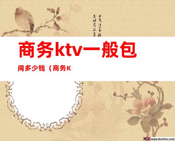 商务ktv一般包间多少钱（商务KTV包间）