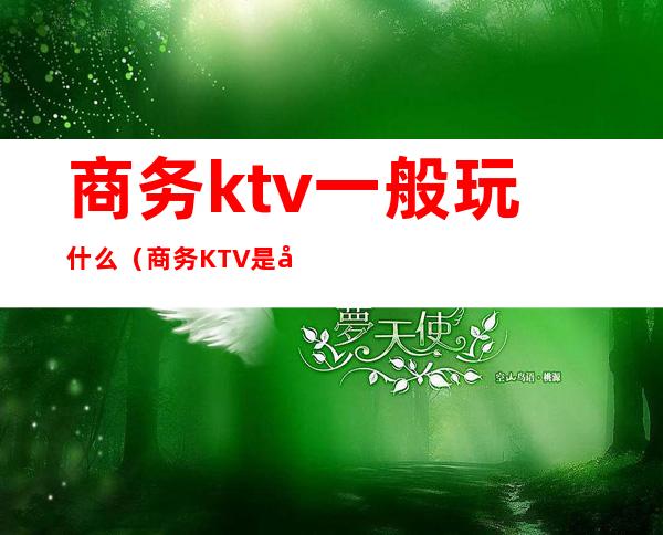 商务ktv一般玩什么(商务KTV是干嘛的)