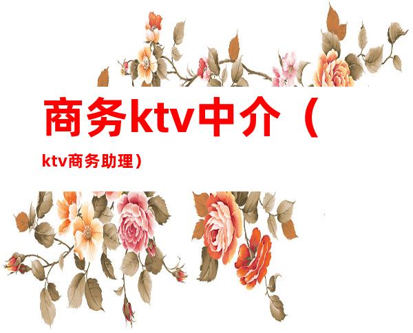 商务ktv中介(ktv商务助理)