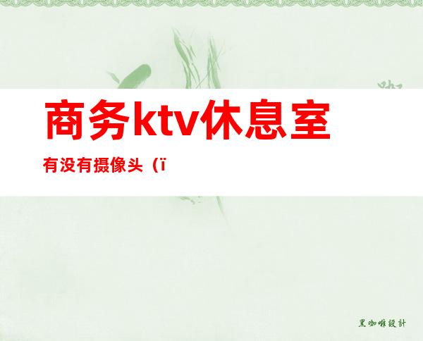 商务ktv休息室有没有摄像头()